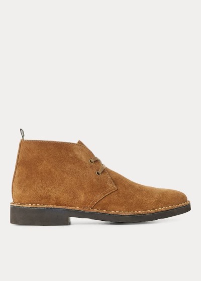 Botas Polo Ralph Lauren Hombre Marrom - Talan Suede Chukka - QJNDH8435